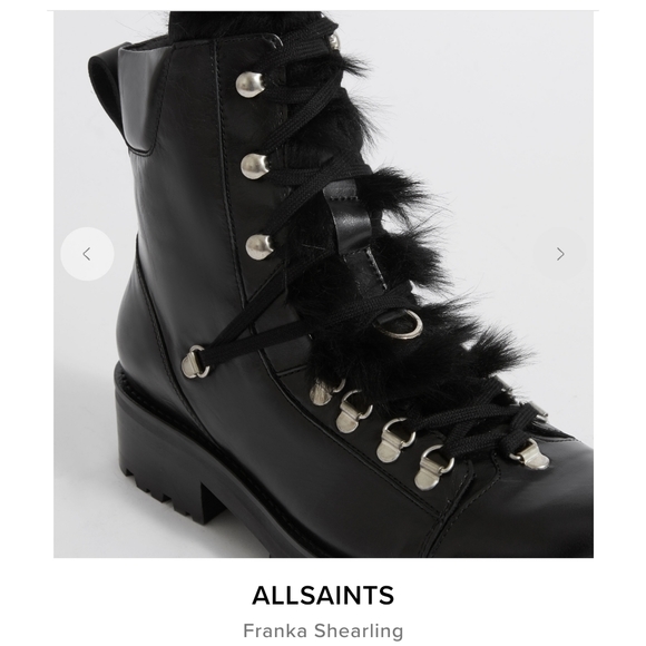 Like New! All Saints Franka Shearling Boots size 36 - Picture 2 of 14